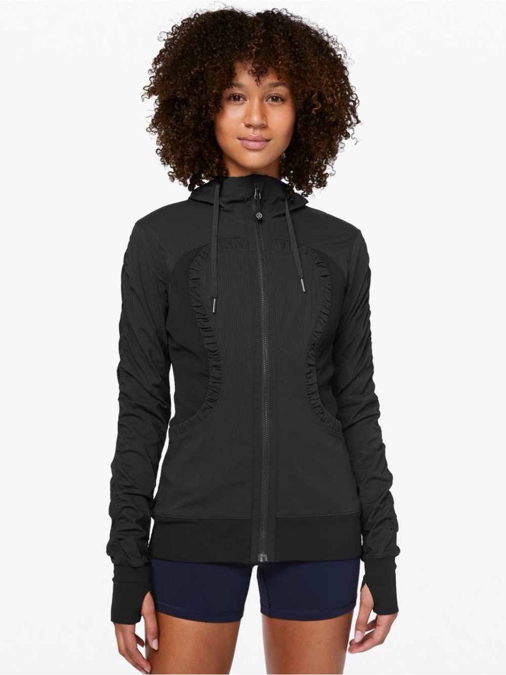Lululemon Dance Studio Jacket III Reversible Black Gray Size 4